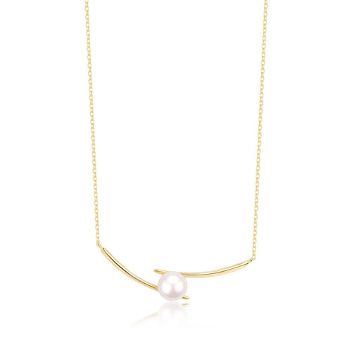 8-9mm Pearl Smile Necklace - House Of Pearls